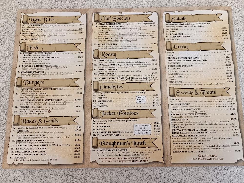 Long John Eater Menu - 1